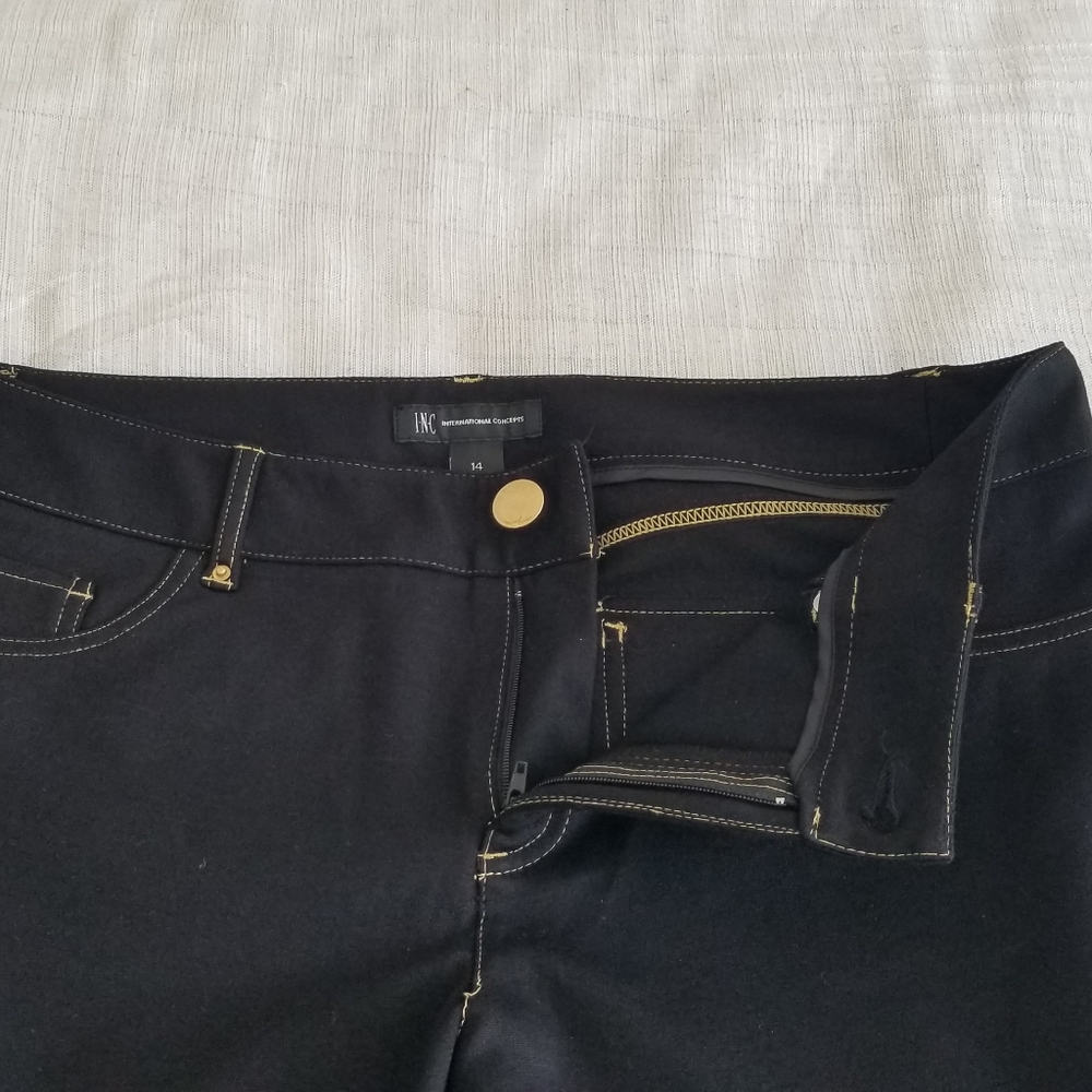 International Concepts black stretchy pants size 14 - Picture 3 of 9